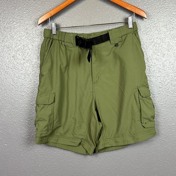Boy Scouts of America Shorts Womens Large Cargo Belted Switchback Pockets Green - Picture 1 of 5
